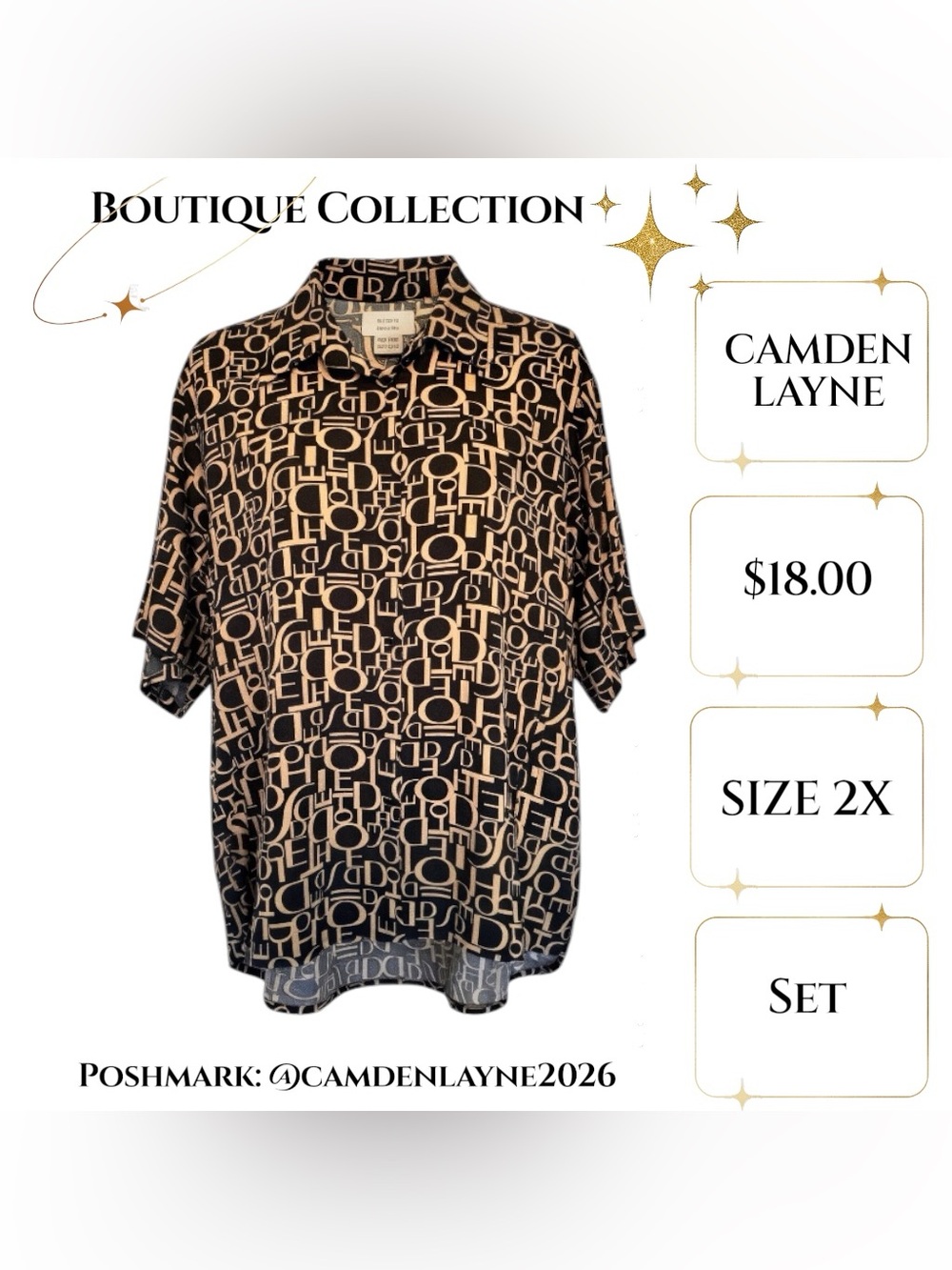 Camden Layne luxury Shirt & Short Polyester set. - Picture 4 of 7